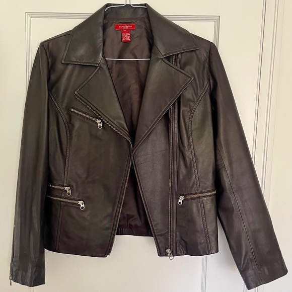 Sundance Jackets & Blazers - Sundance Leather Motorcycle Jacket | Size 6
